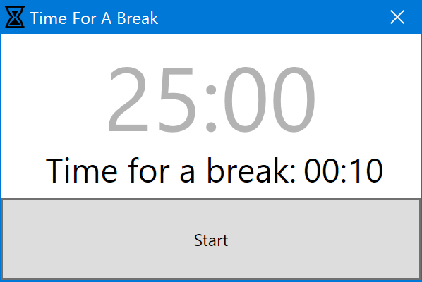 TimeForABreak Screenshot Logo